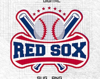 Red Sox Baseball Svg