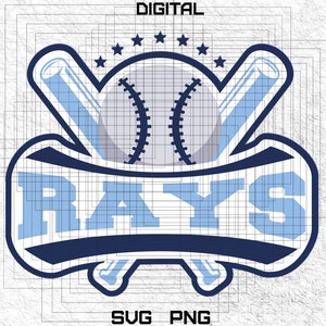 Rays Baseball Svg