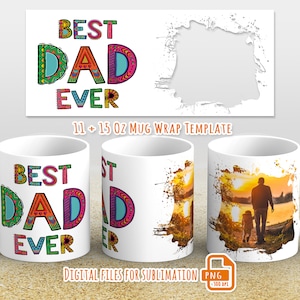 Photo mug wrap png, Picture mug template for sublimation 11 and 15 oz, mug wrap with photo, mug wrap 11 oz, mug wrap for sublimation