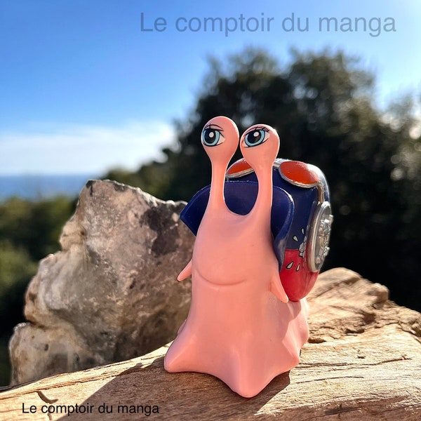 0ne P - Den Den Mushi - Nico Robin - Escargophone - Figurine - PVC/Plastique - 9 x 4 x 7 CM - Mugiwara - Manga