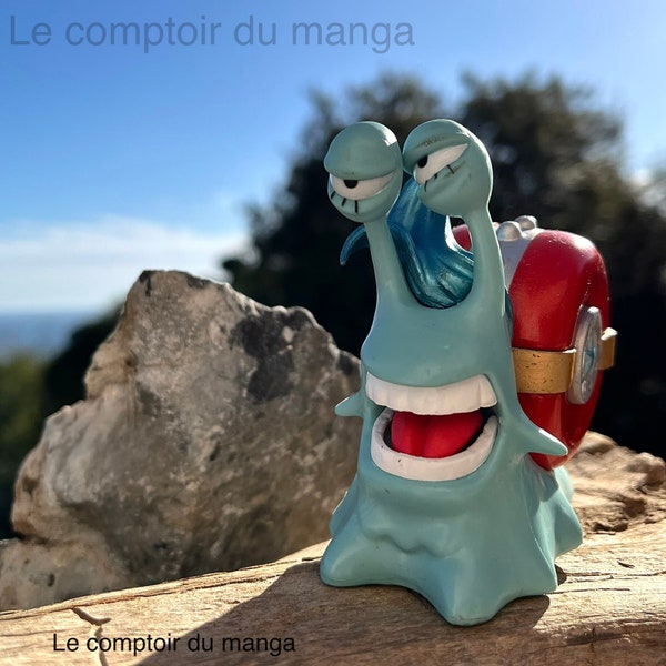 0ne P - Den Den Mushi - Franky - Escargophone - Figurine - PVC/Plastique - 9 x 4 x 7 CM - Mugiwara - Manga