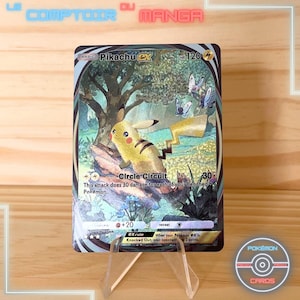 Pikachu EX 281/226 - Genetic Power Pikachu - Version Anglaise - Pokémon Pocket Card - Immersive - Holographique et Texturé - Proxy