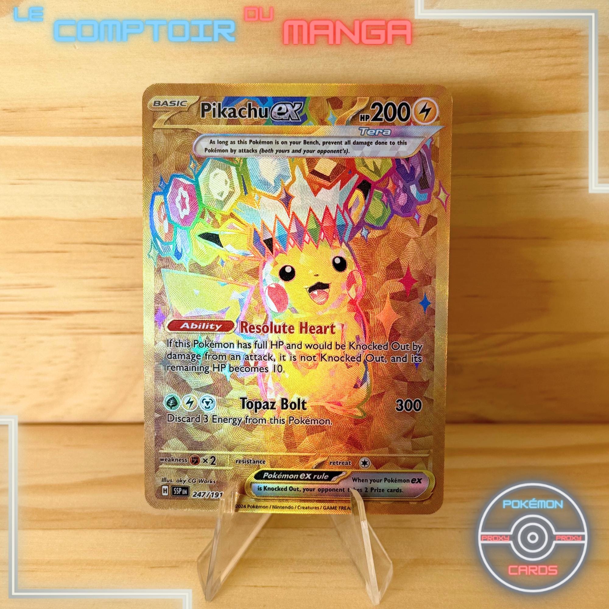 Pikachu EX 247/191 - SSP Surging Sparks - English Version