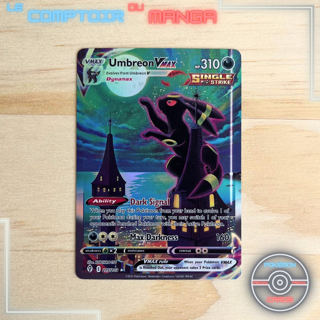 Umbreon Vmax Alternative 215/203 Evolving Skies - English Umbreon Vmax Alternative 215/203 Evolving Skies - English