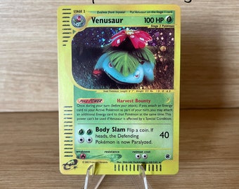 Venusaur 30/165 Expedition 2002 - Versión en inglés - Holográfica - Proxy - Alta calidad - Trading Card