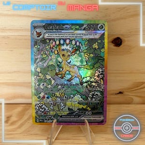 Leafeon EX 144/131 - SV8a Prismatic Evolutions - Version Anglaise - Holographique Texturé - Proxy - Haute Qualité