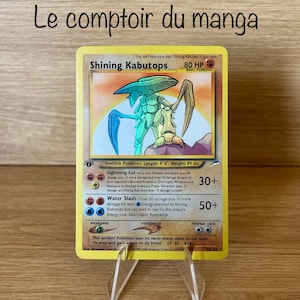 Shining Kabutops 108/105  Neo Destiny - Version Anglais - Holographique - Proxy - Haute Qualité  - Carte à collectionner
