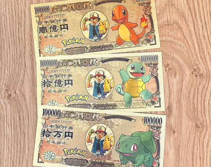 Pokemon - Nippon Ginko Banknotes - Lot/individual -starter-salameche ...