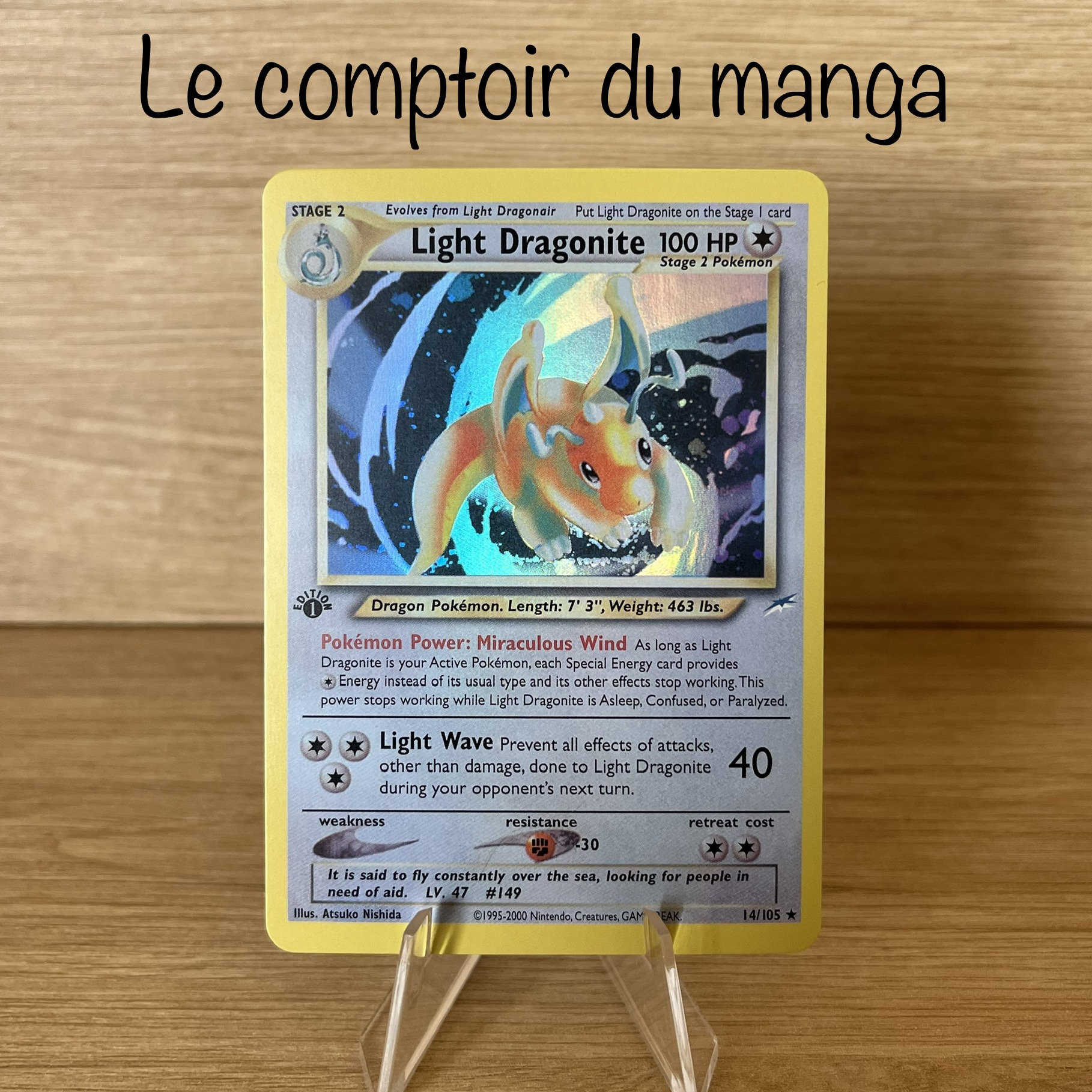 Light Dragonite 14105 Neo Destiny English Version Holographic Proxy High  Quality Trading Card - Etsy Australia