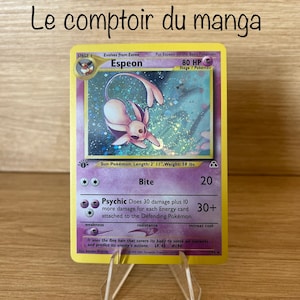 Espeon  1/75 Neo Discovery - Version Anglais - Holographique - Proxy - Haute Qualité  - Carte à collectionner