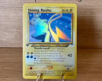 Pokemon Trading Card: Shining Raichu (111/105) | eBay