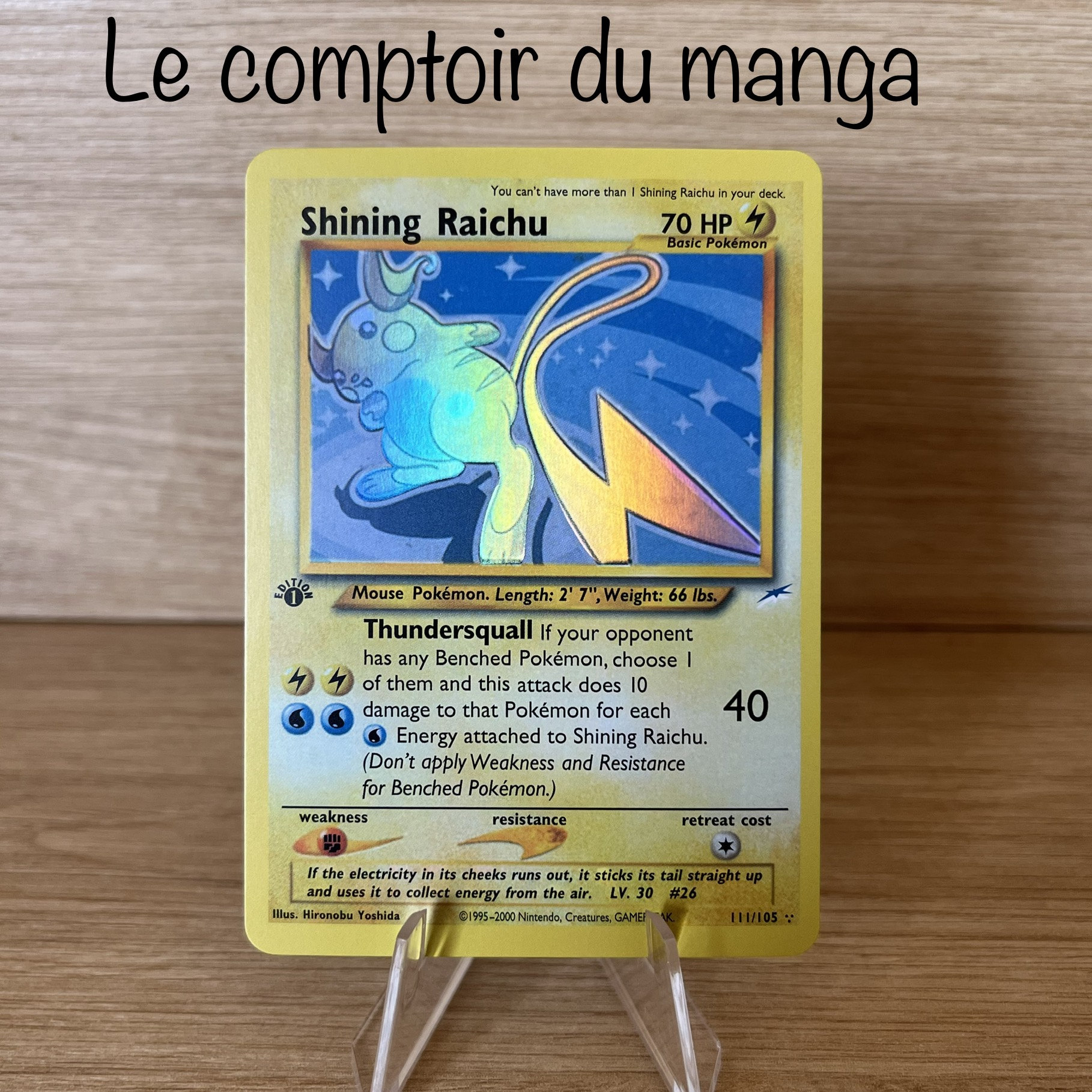 Shiny Raichu 14/102 Holo/Shiny Pokemon Card