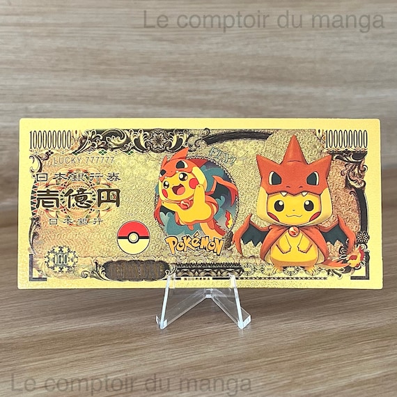 Pokemon Pikachu Cosplay dracaufeu/charizard Collector's Banknotes