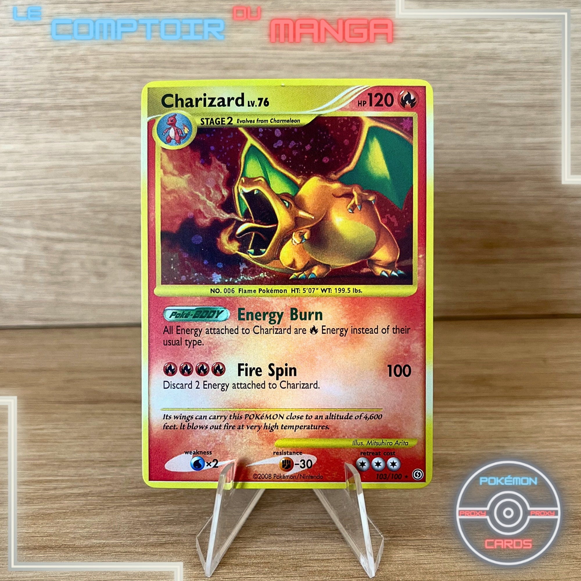 Charizard Lvl 76 103 / 100 - Stormfront 2008 - English Charizard Lvl 76 103 / 100 - Stormfront 2008 - English