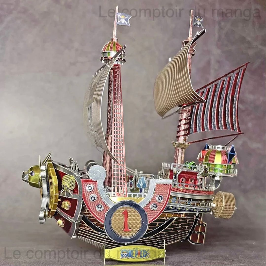 One Piece Metal Model Boat Mugiwara Thousand Sunny Building Block  Decoration -  Sweden