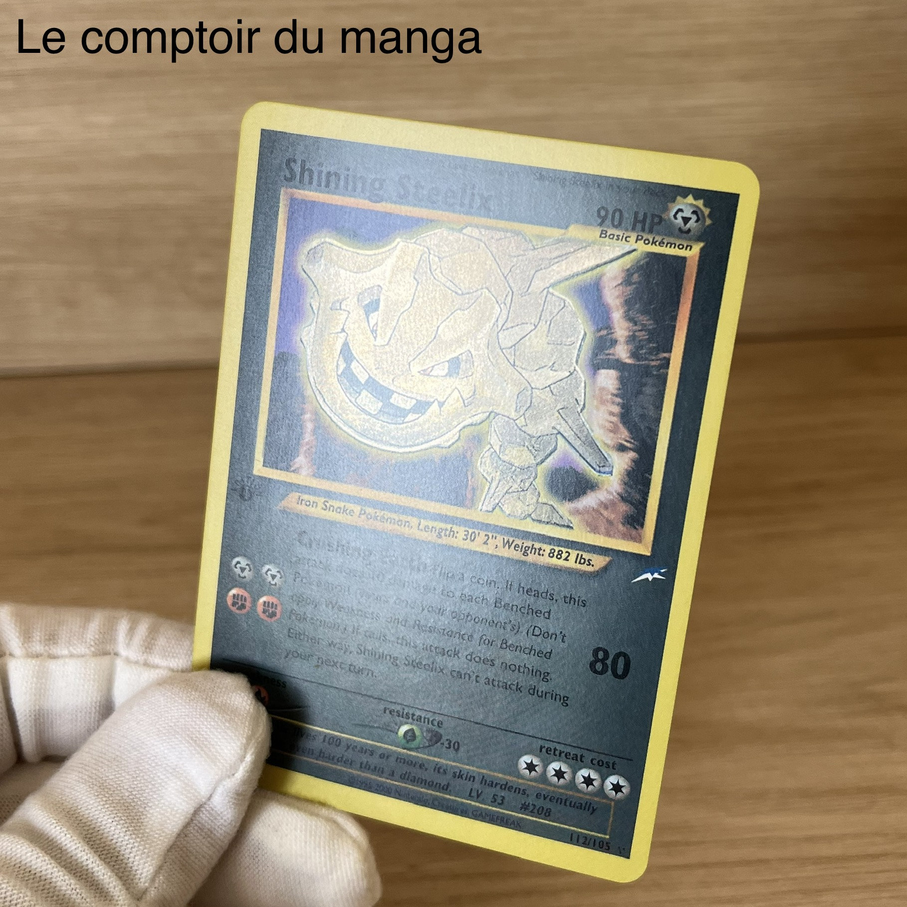 Shining Steelix 112/105 Neo Destiny - English Version Shining Steelix 112/105 Neo Destiny - English Version
