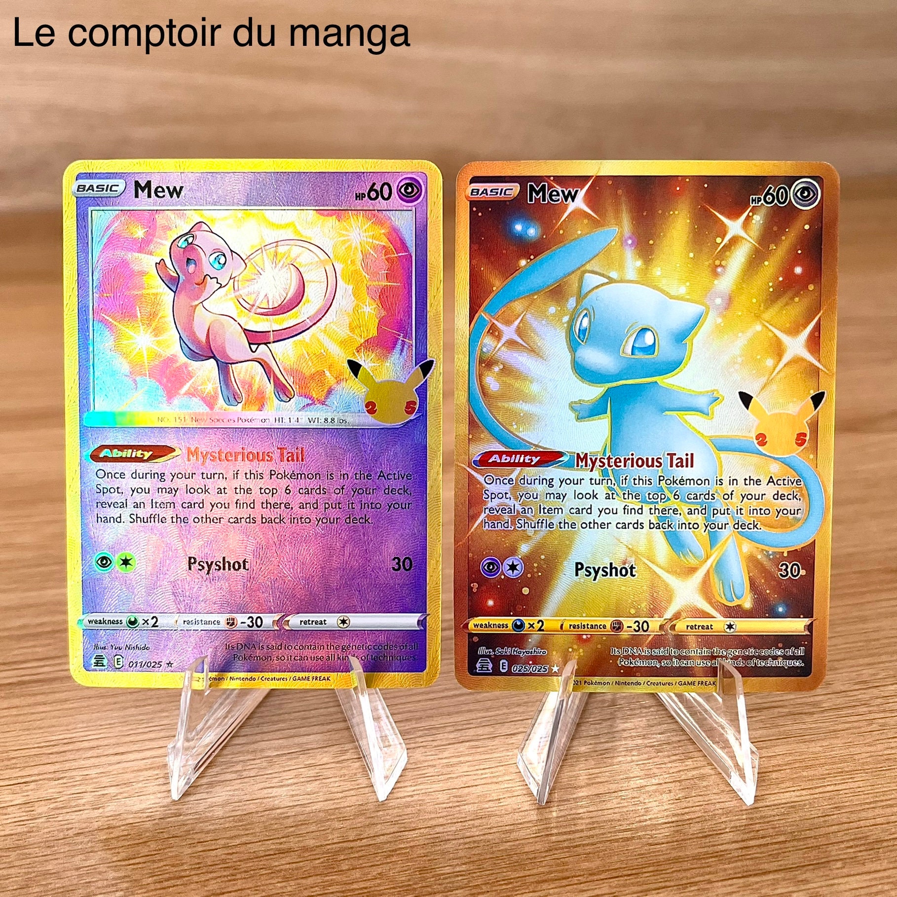 Mew 25th Anniversary Pokemon Cards English Version Holo 