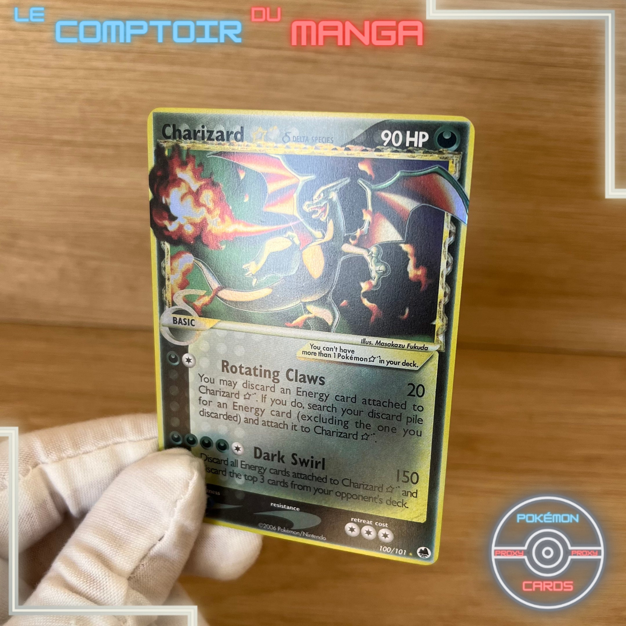 Charizard Gold Star Delta Species - 100/101 - Pokemon Dragon Charizard Gold Star Delta Species - 100/101 - Pokemon Dragon