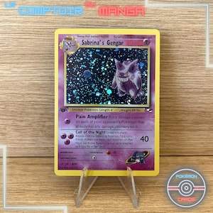 Sabrina's Gengar 14/132 Gym Heroes - Versione inglese - Olografico - Proxy - Alta qualità - Carta collezionabile