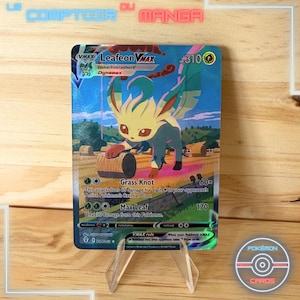 Leafeon VMax Alternative 205/203 Evolving Skies - Version Anglais - Holographique & Texturé - Proxy - Haute Qualité - Carte à Collectionner