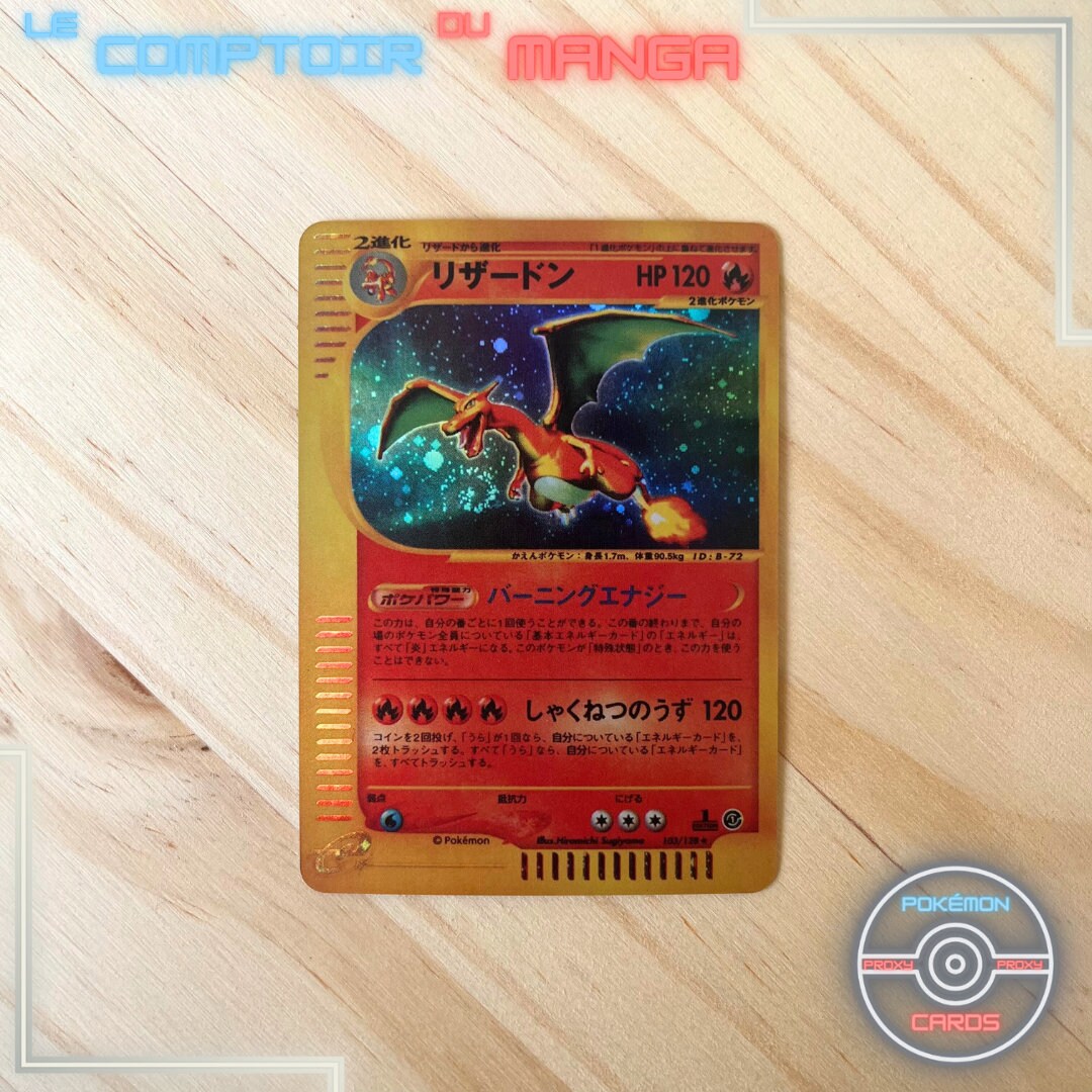 Charizard 120 HP トレーディングカード Charizard 120HP Metal Pokémon Card-Collectible Gift Display