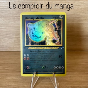 Shining Steelix 112/105  Neo Destiny - Version Anglais - Holographique - Proxy - Haute Qualité  - Carte à collectionner