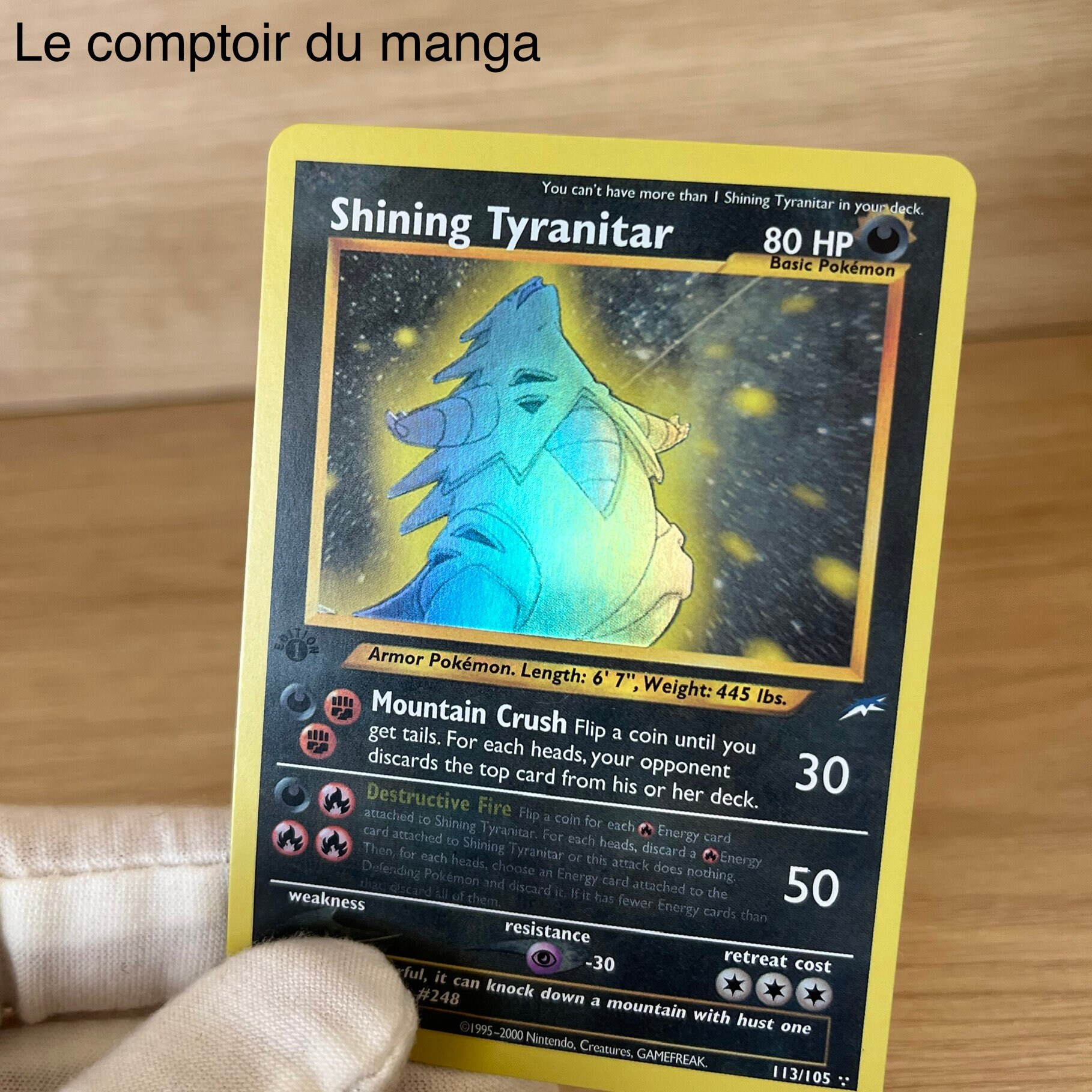 NINTENDO Pokemon card Shining Tyranitar No.248 Neo Destiny