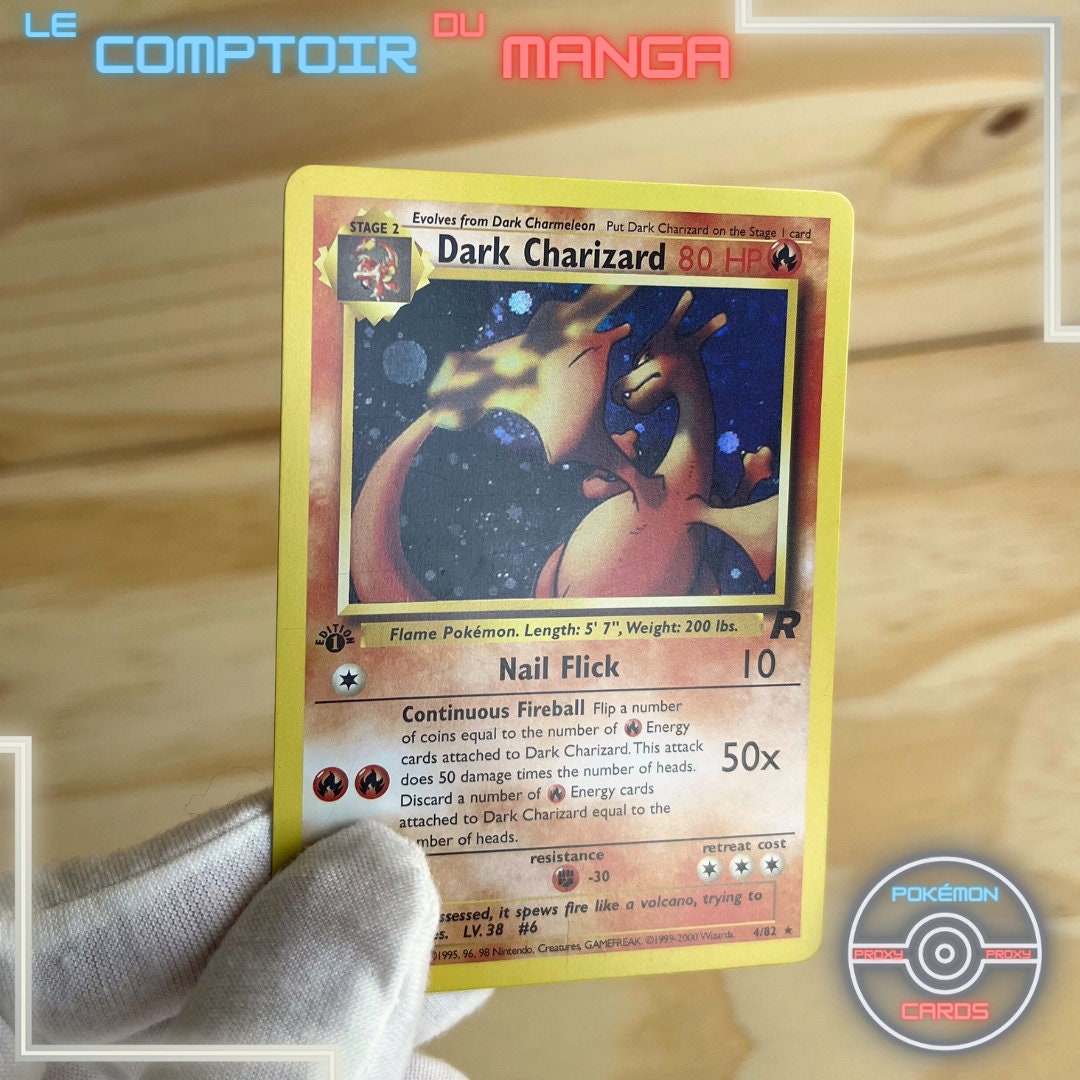 Dark Charizard 4/82 Holo Rare Team Rocket Pokemon Card 1st