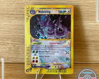 Nidoking 150/147 Aquapolis - Versión en inglés - Holográfico - Proxy - Alta calidad - Trading Card