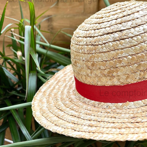 Chapeau de Paille - 0ne P - Cosplay - Décoration - Luffy - 35 cm de diamètre