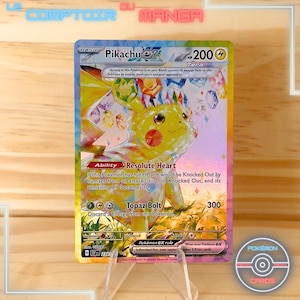 Pikachu EX 238/191 - SSP Surging Sparks - Version Anglaise - Holographique - Proxy - Haute Qualité