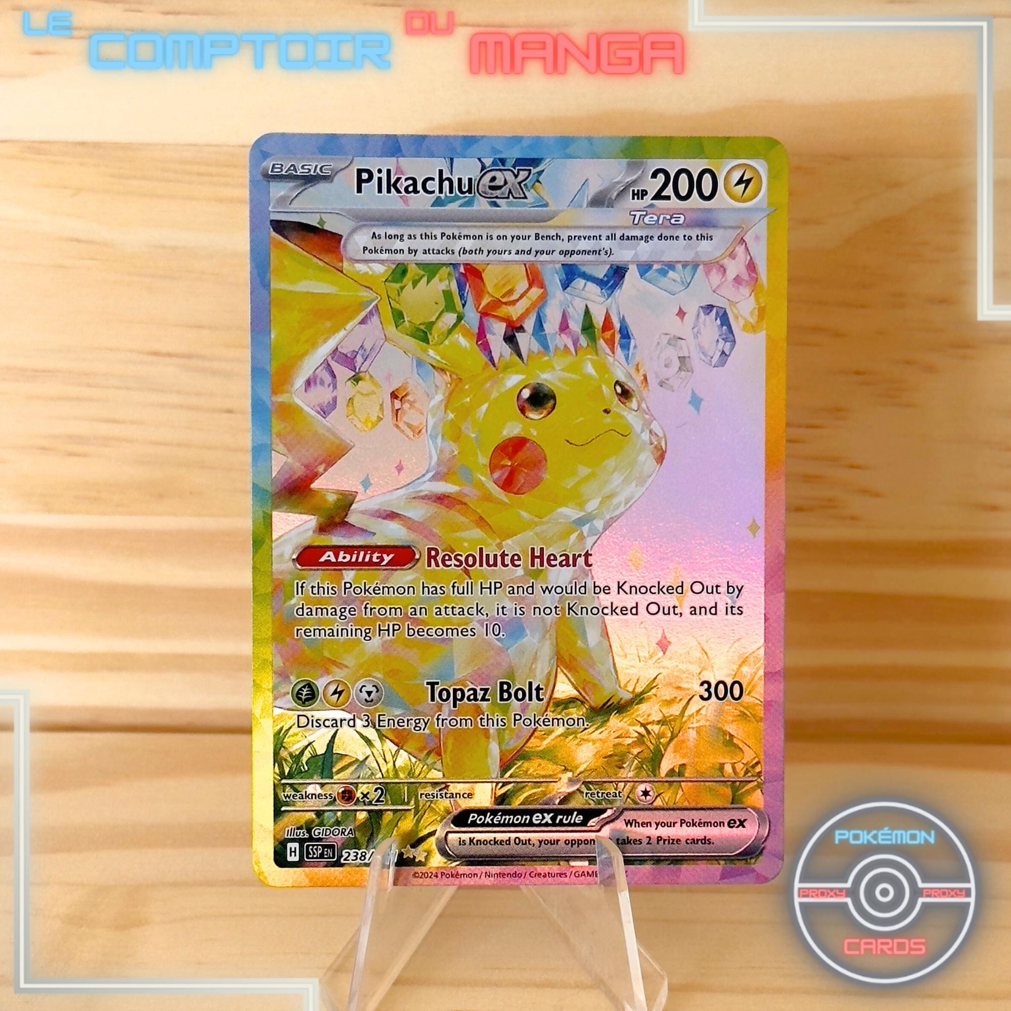 Pikachu EX 238/191 - SSP Surging Sparks - English Version Pikachu EX 238/191 - SSP Surging Sparks - English Version
