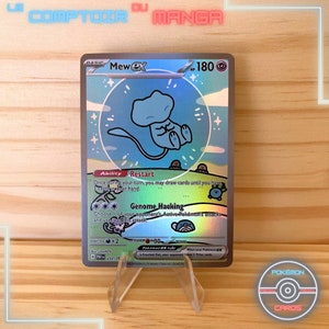 Mew EX 232/091 - Paldean Fates - Version Anglaise - Holographique - Proxy - Haute Qualité - Carte à Collectionner