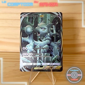 Mewtwo EX 282/226 - Genetic Power Pikachu - Version Anglaise - Pokémon Pocket Card - Immersive - Holographique et Texturé - Proxy