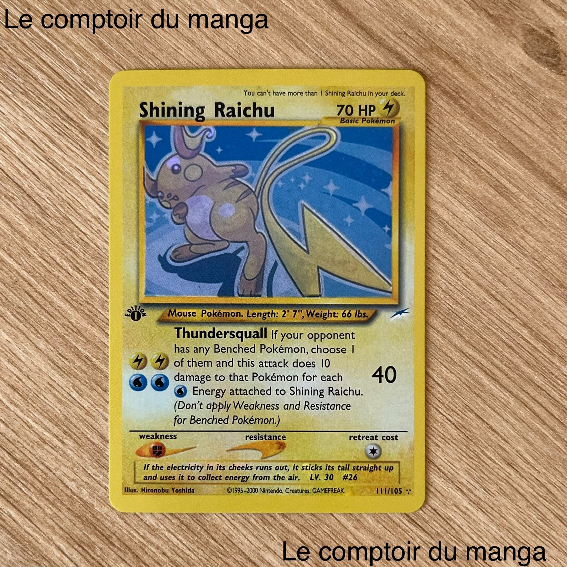 Shining Raichu 111/105 Neo Destiny - English Version Shining Raichu 111/105 Neo Destiny - English Version
