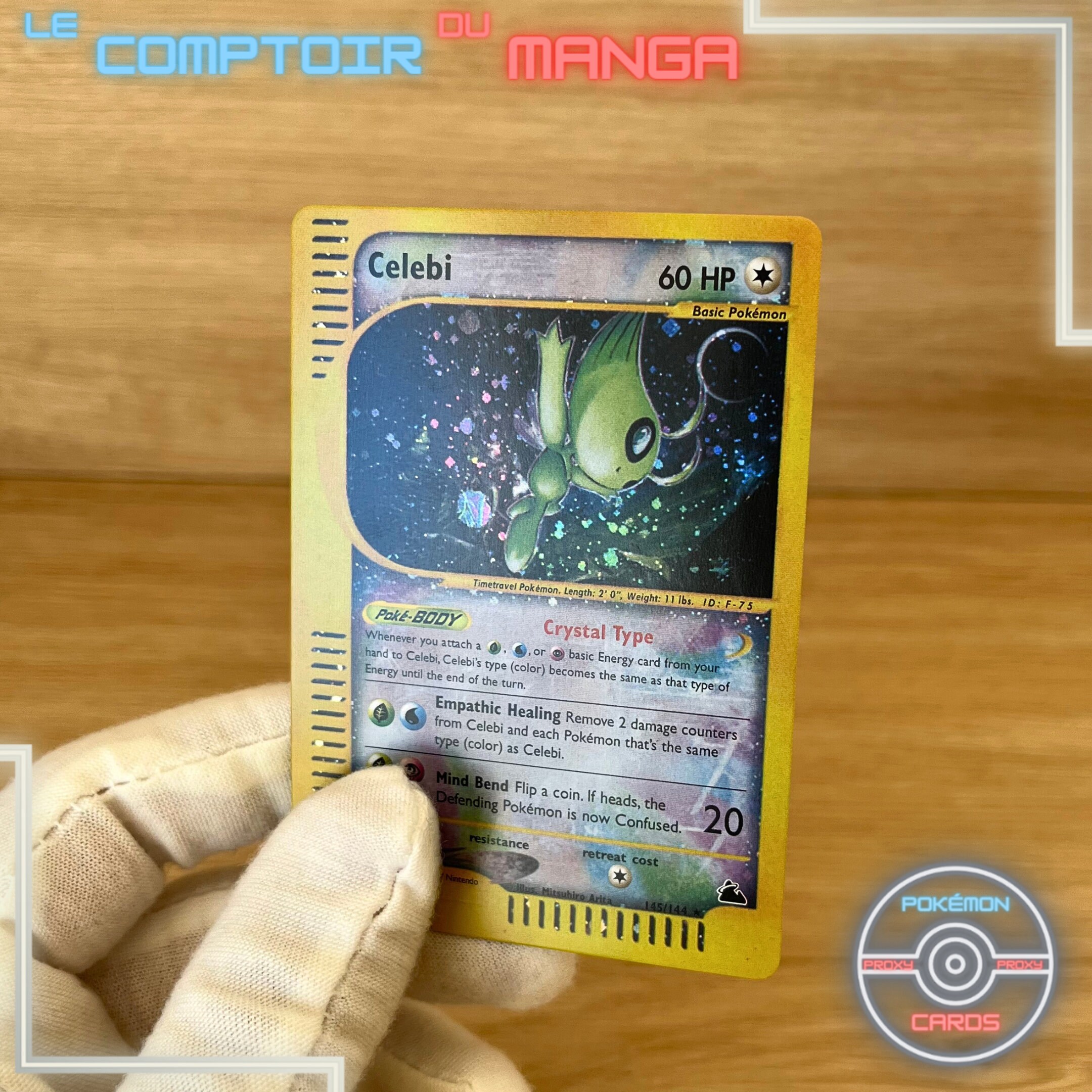 ポケモンカードゲーム　Celebi　145/144 英語版 Celebi 145/144 Skyridge - English Version - Holographic