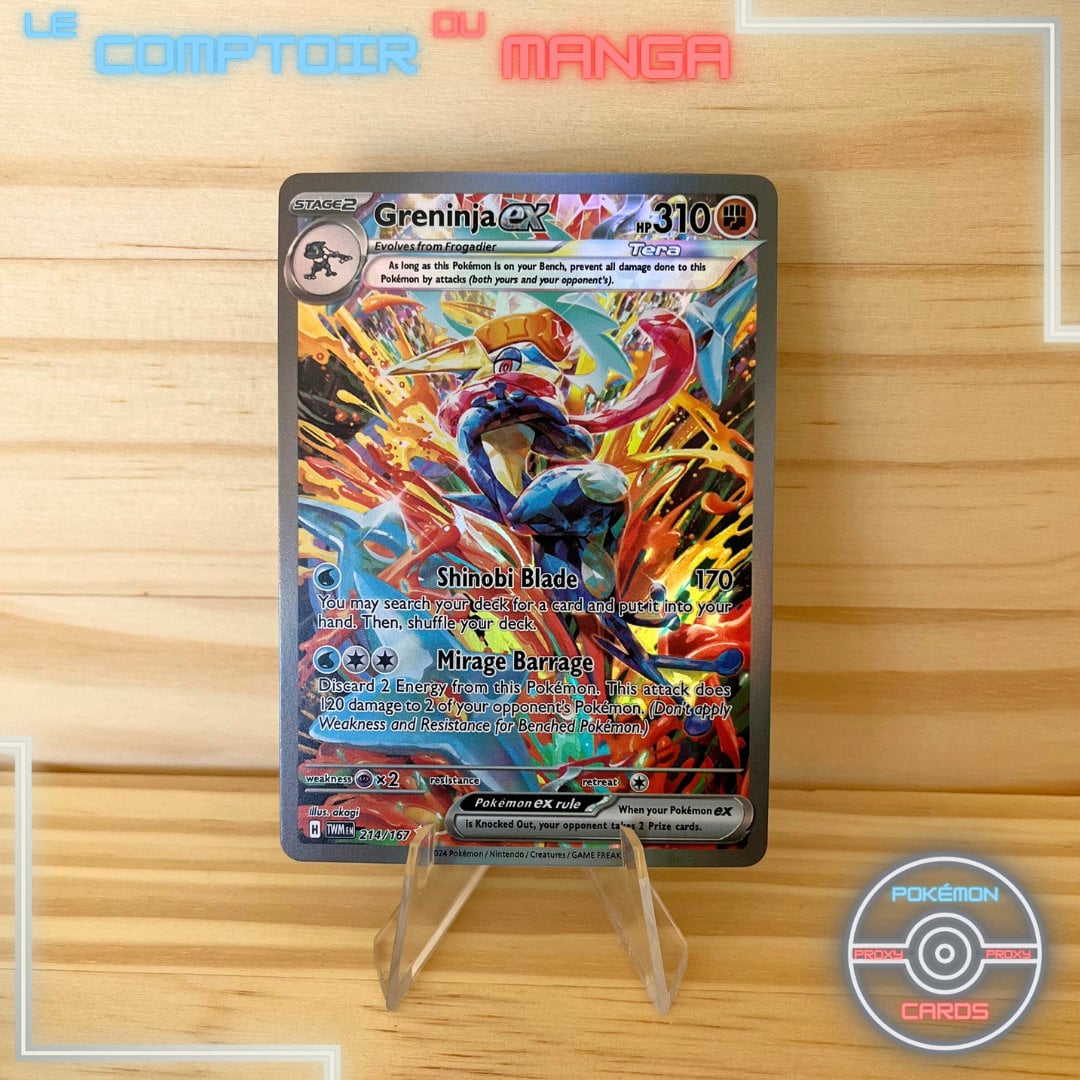Greninja EX 214/167 - Twilight Masquerade - English Version Greninja EX 214/167 - Twilight Masquerade - English Version