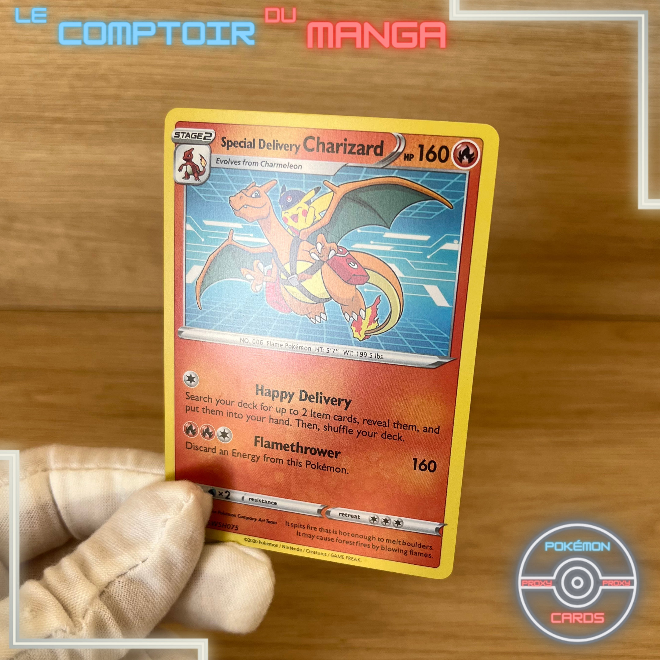 Special Delivery Charizard Promo SWSH075 -sword & Shield- English