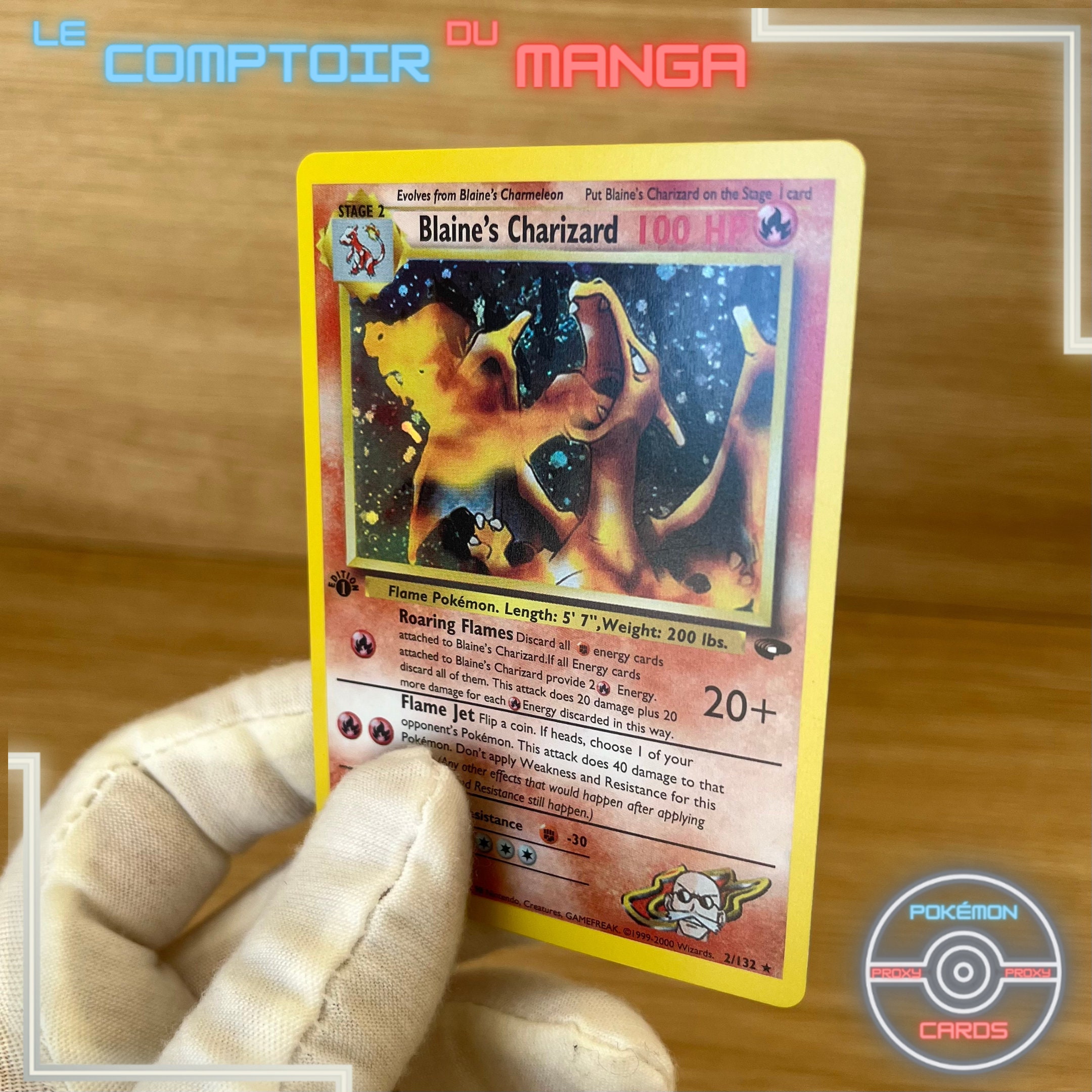 ポケモンカードゲーム Blaine's Charizard 100 HP karta Blaine's Charizard 100 HP | eBay