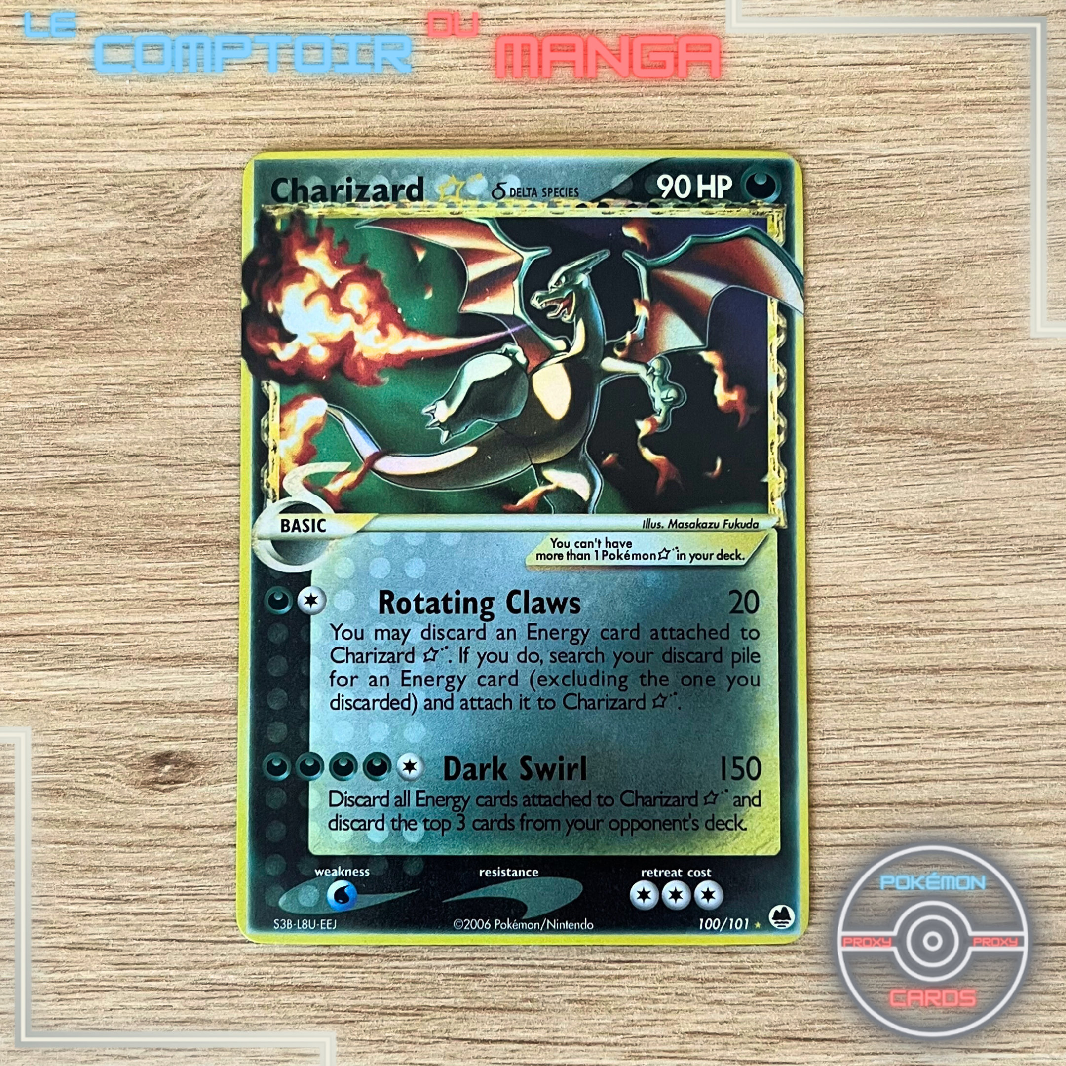 Charizard Gold Star Delta Species - 100/101 - Pokemon Dragon Charizard Gold Star Delta Species - 100/101 - Pokemon Dragon