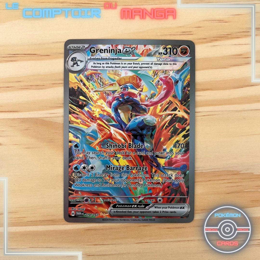 Greninja EX 214/167 - Twilight Masquerade - English Version