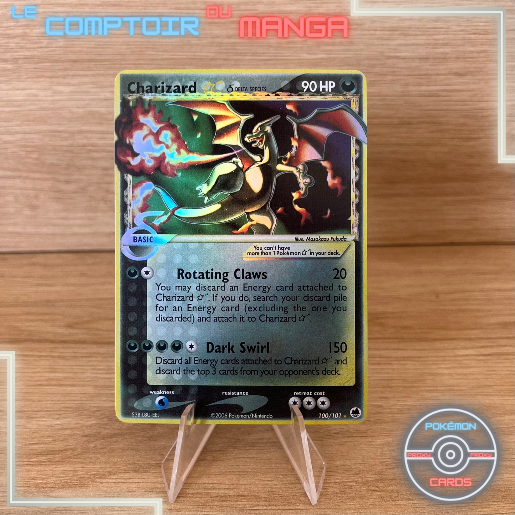 Charizard Gold Star Delta Species - 100/101 - Pokemon Dragon Charizard Gold Star Delta Species - 100/101 - Pokemon Dragon