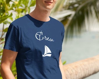 Sailing Crew T-Shirt: Cotton T-Shirt for the Boat Crew, Sailing Crew, Sailing Team, Boat Clothing, Maritime Shirt
