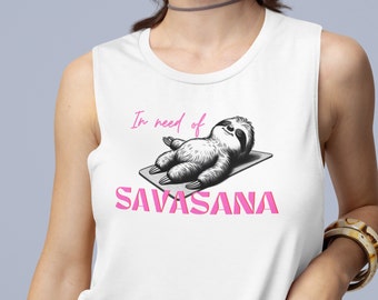 Savasana Top: Everyday Yoga T-shirt, Relaxation and Meditation - Stella Dancer Relaxed Tanktop