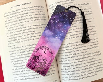 Fantasy Reader Bookmark, Handmade Bookmark, Fantasy Reader Bookmark, Book Lover gift, Bookish merch, gift for reader, laminated, tassel