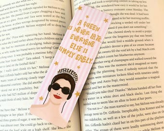 Princess Bookmark, Handmade Bookmark, Laminated, Double sided