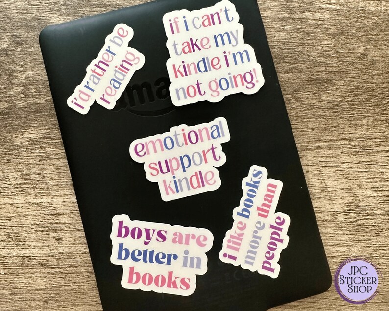 Kindle Sticker Bundle Book Stickers Bookish Stickers Etsy