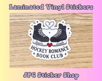 Hockey Romance Book Club Vinyl Sticker, Kindle sticker, Laptop Decal