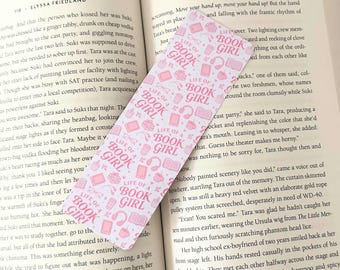 Life of a Book Girl, Handmade Bookmark, Laminated, Double sided