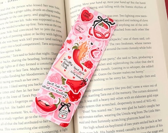 Smutty Book Club, Spicy Books, Handmade Bookmark, Laminated, Double sided